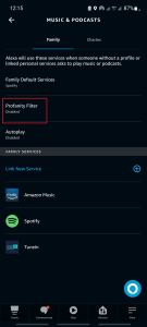 disable alexa profanity filter